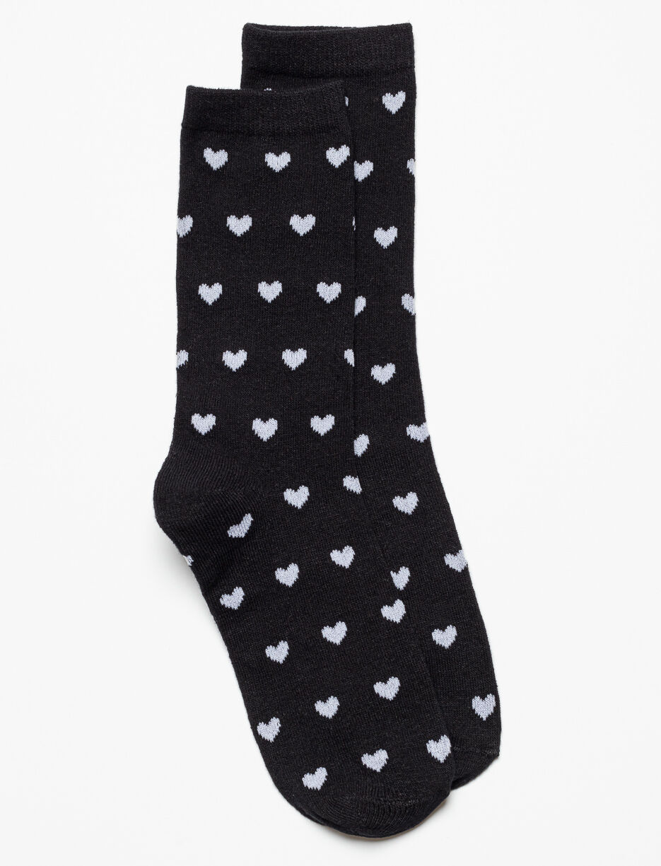 Chaussettes à imprimé coeur