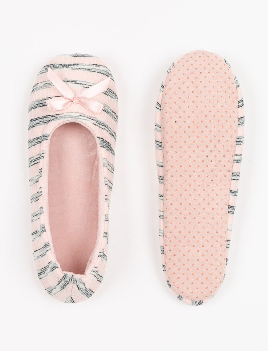 Pantoufles à rayures