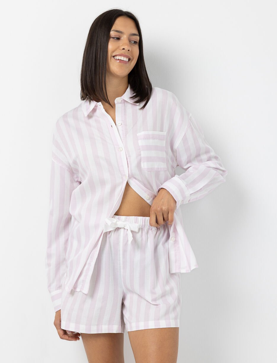 Short de pyjama à rayures