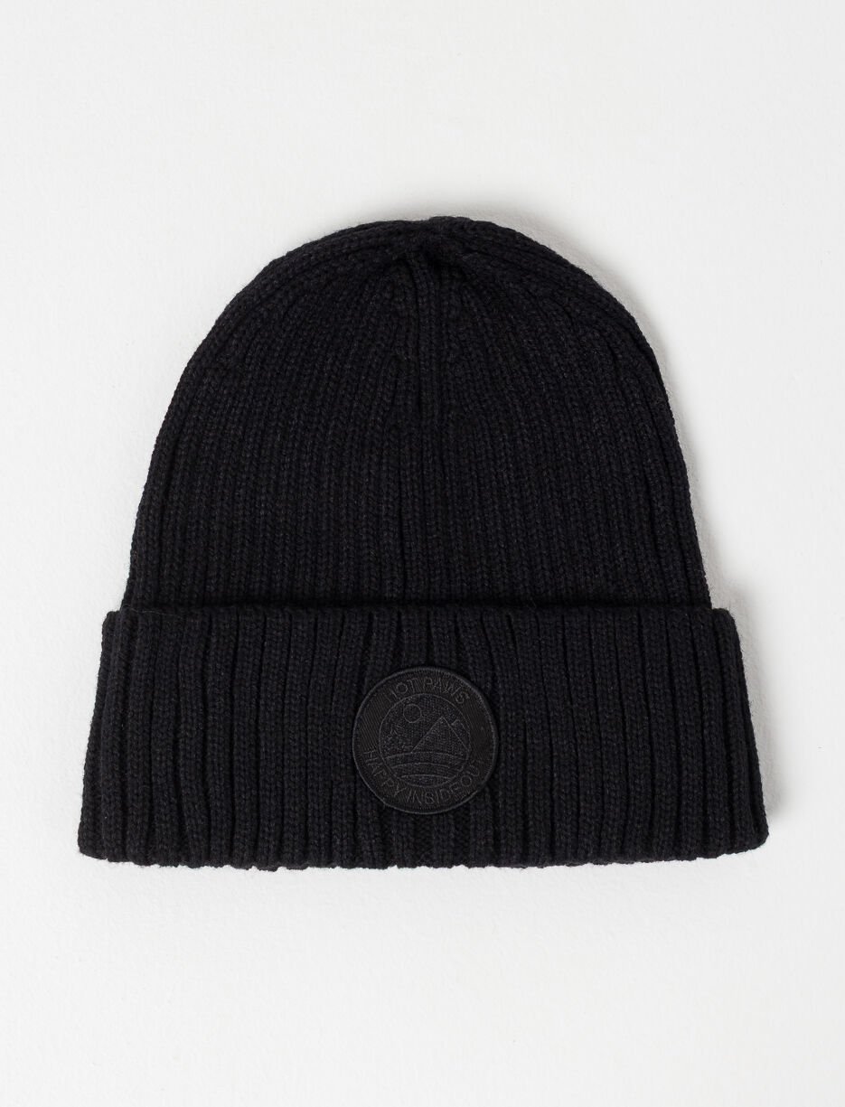 Recycled Ribbed Knit Beanie