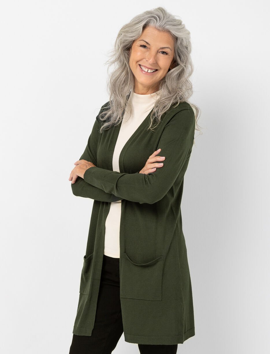 Cardigan ouvert avec poche