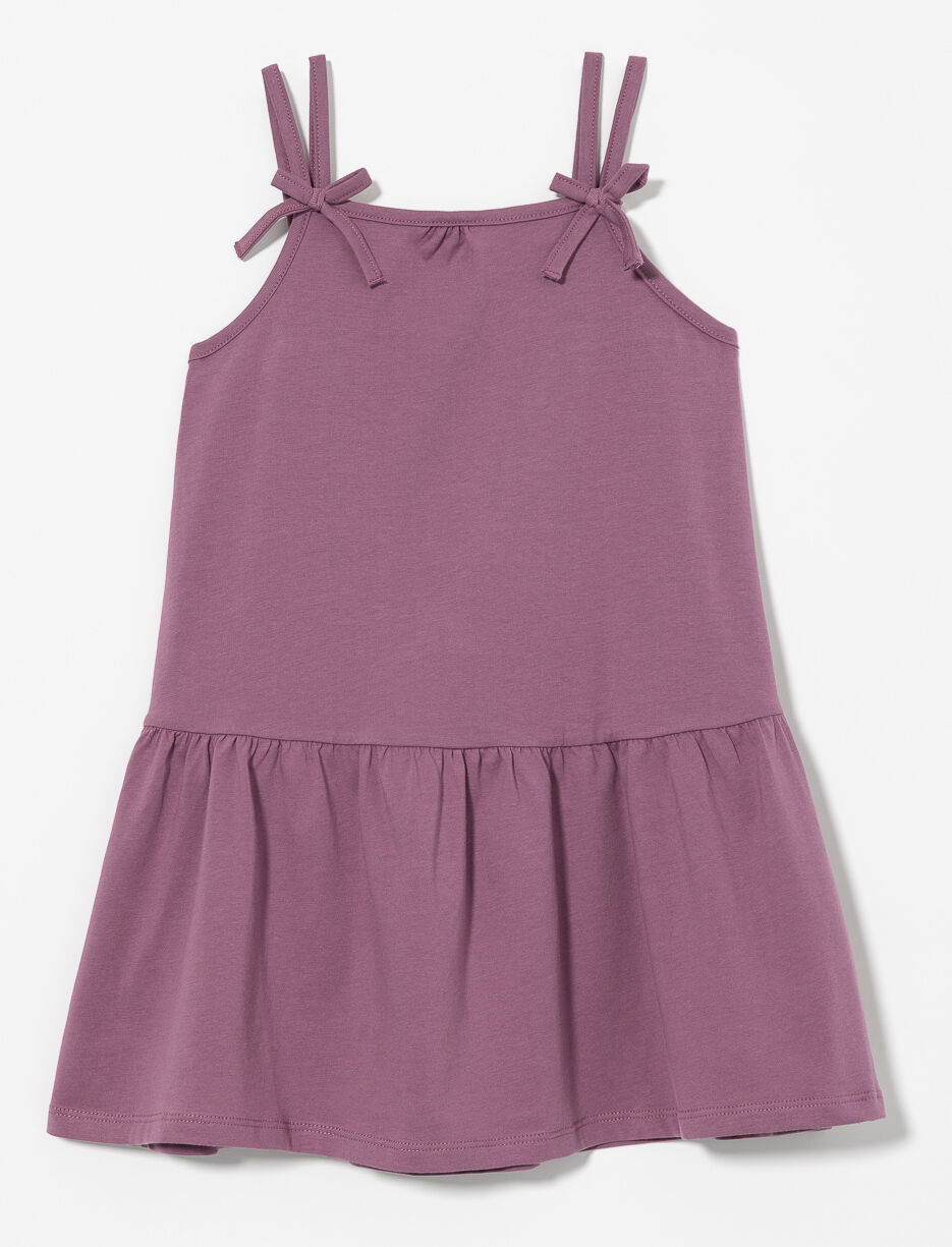 Robe à bretelles avec nœuds décoratifs