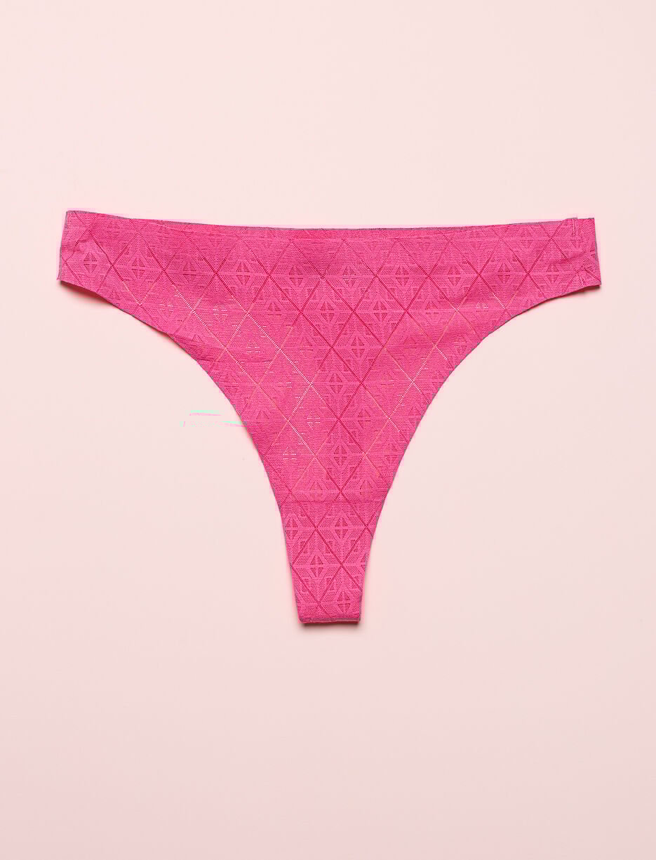 Culotte tanga en dentelle sans coutures