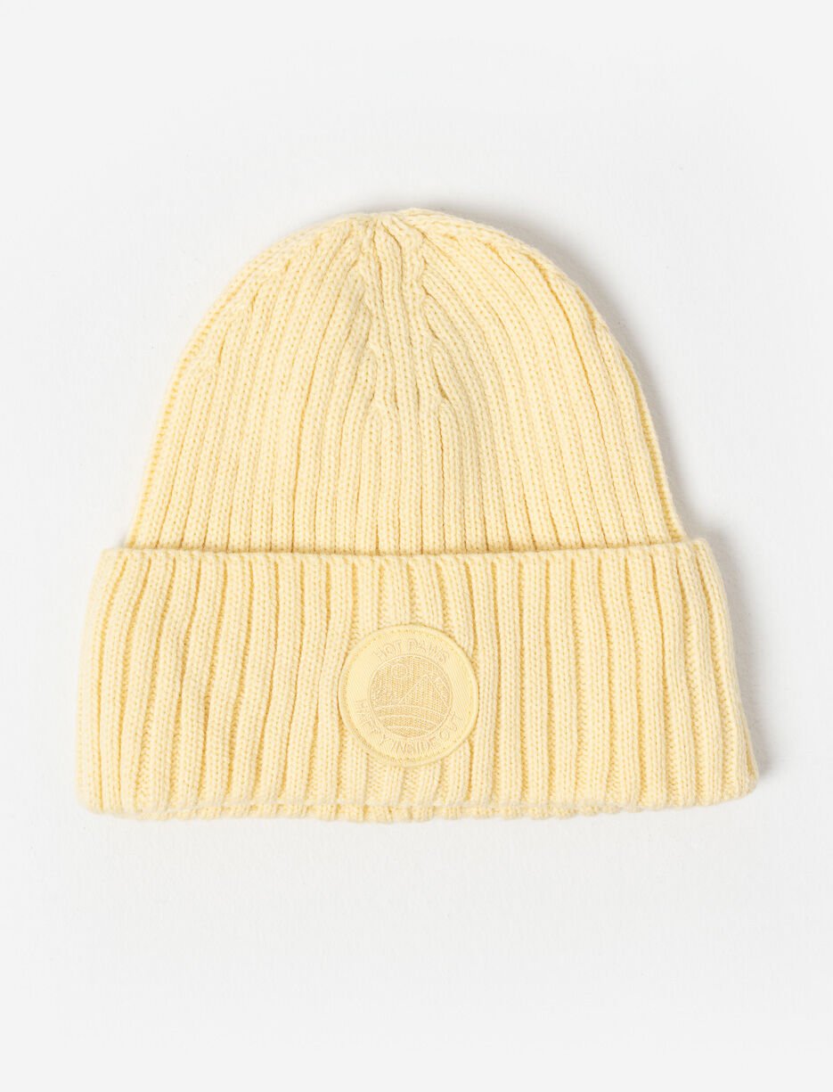 Recycled Ribbed Knit Beanie