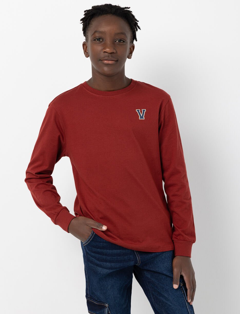 T-shirt imprimé au dos à col rond