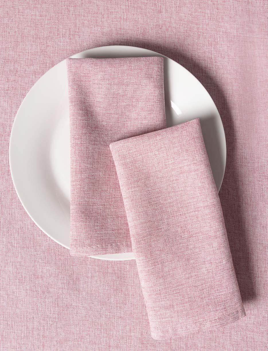 Serviettes de table en faux lin - paquet de 2