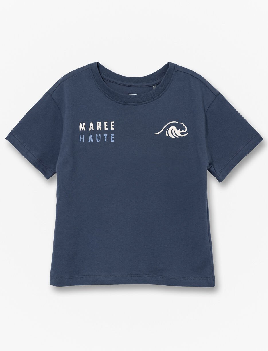 Organic Cotton Back Print T-shirt - Little Boy