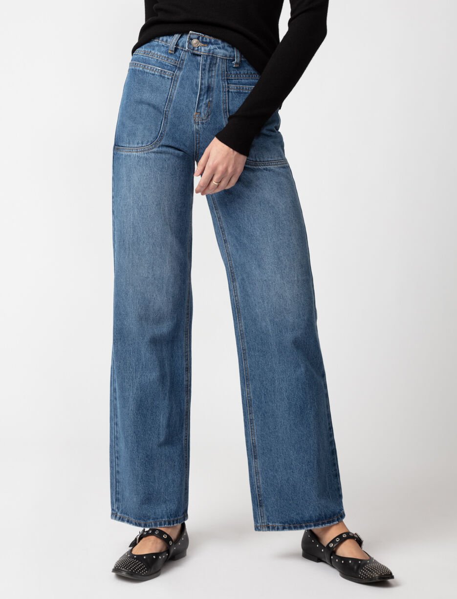 High-rise Straight-leg Jeans