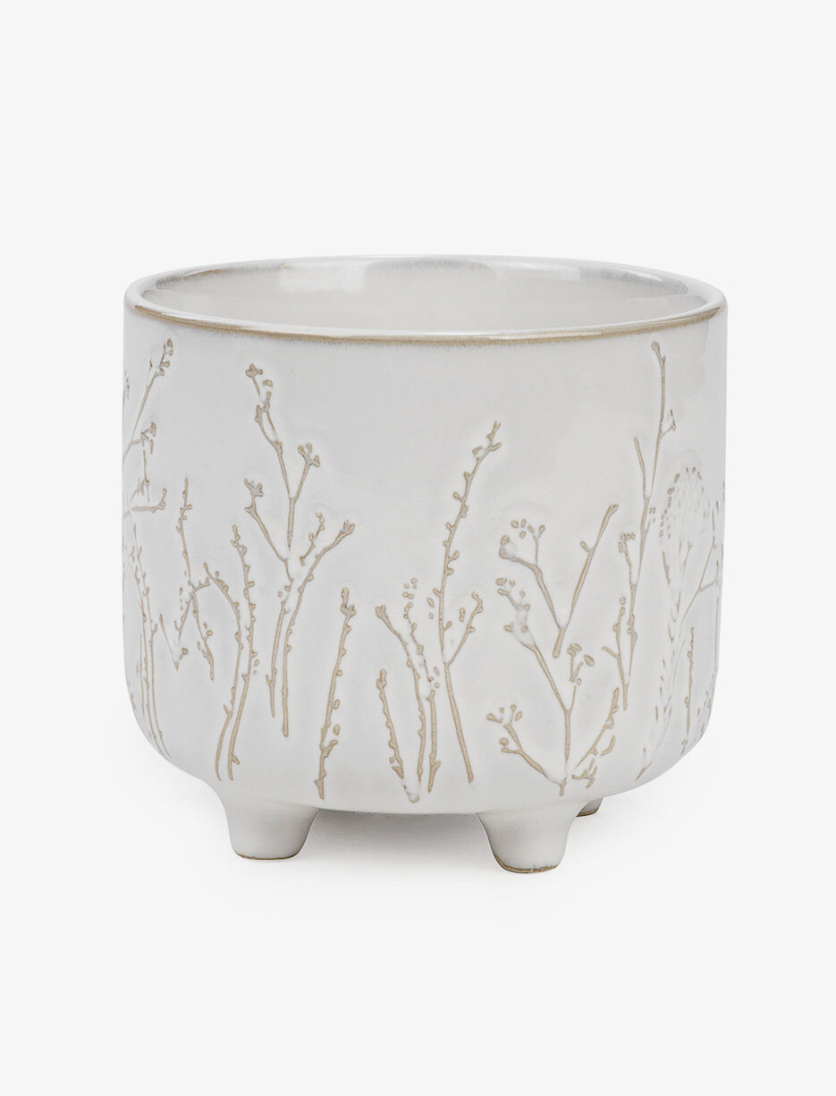 Pot en céramique à motifs en relief Pot en céramique à motifs en relief