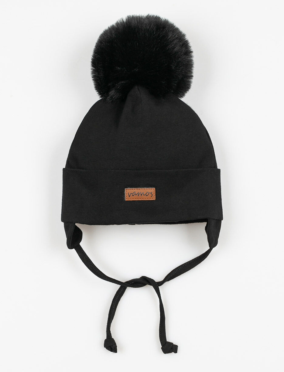 Tuque à pompon et oreilles - bébé