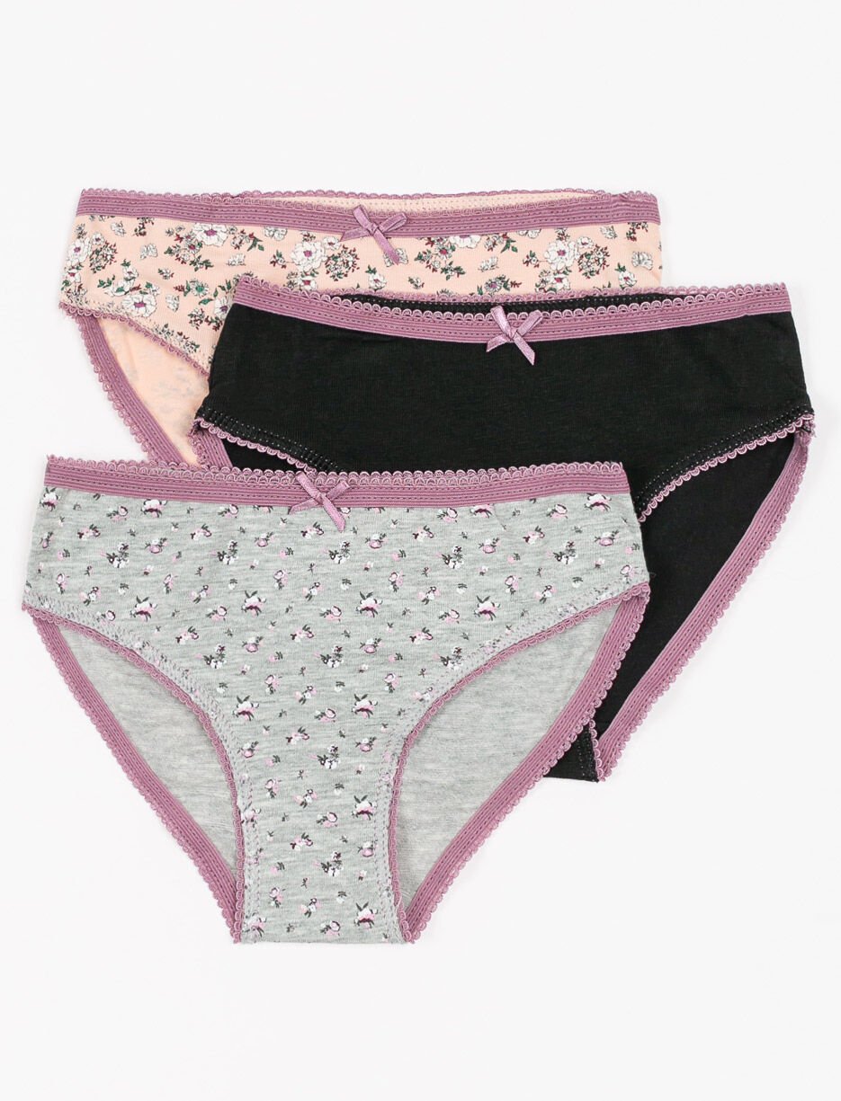 Culottes bikini imprimées - paquet de 3