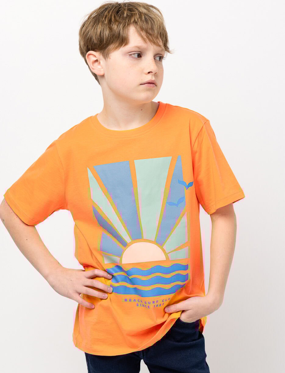 T-shirt en coton bio imprimé