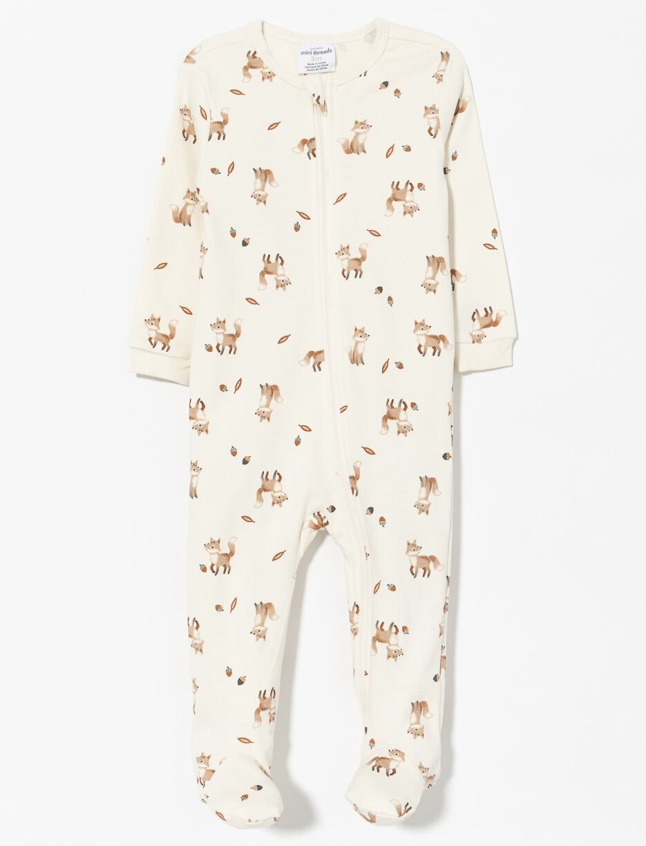 Pyjama 1 pièce à pattes en coton organique