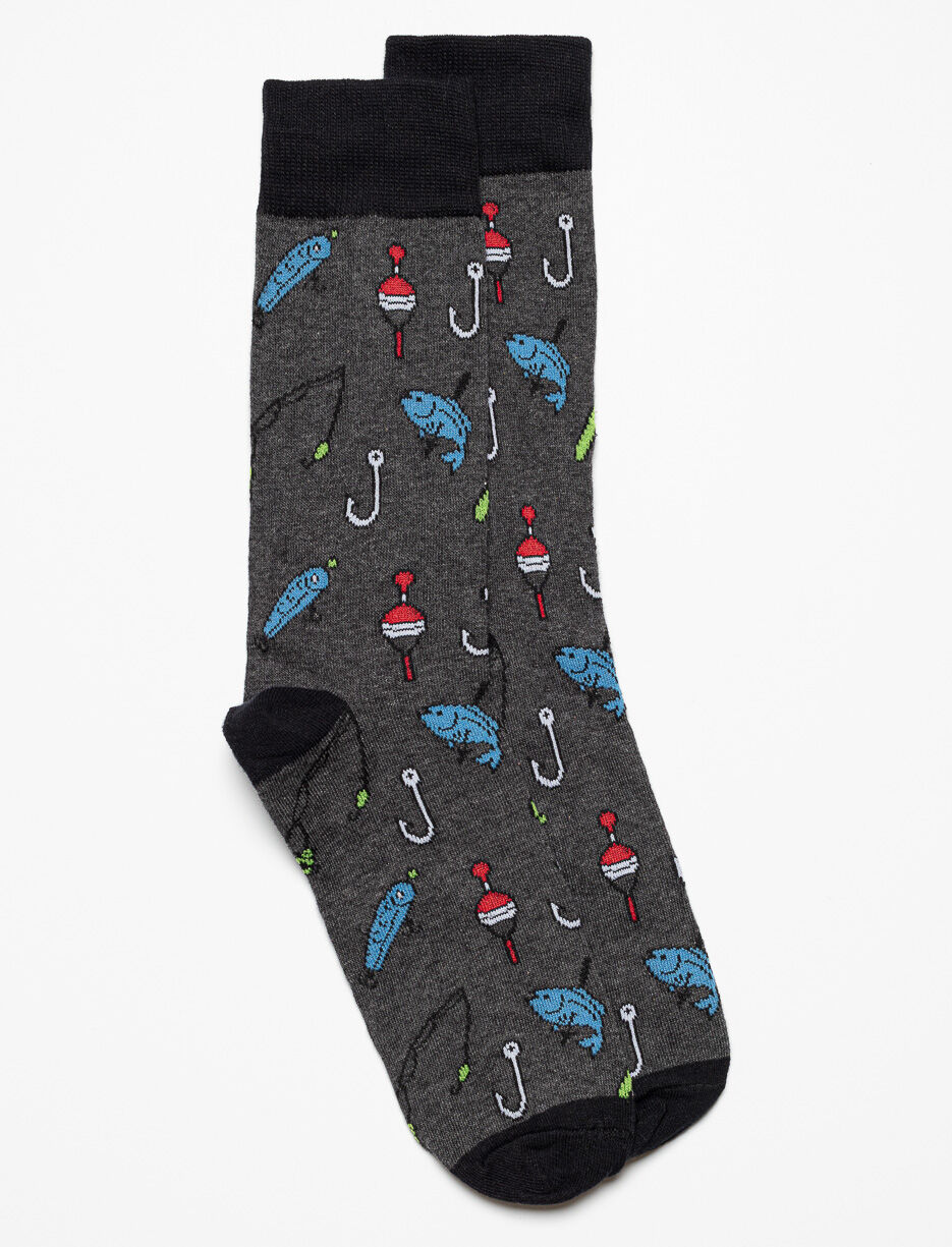 Printed Crew Socks