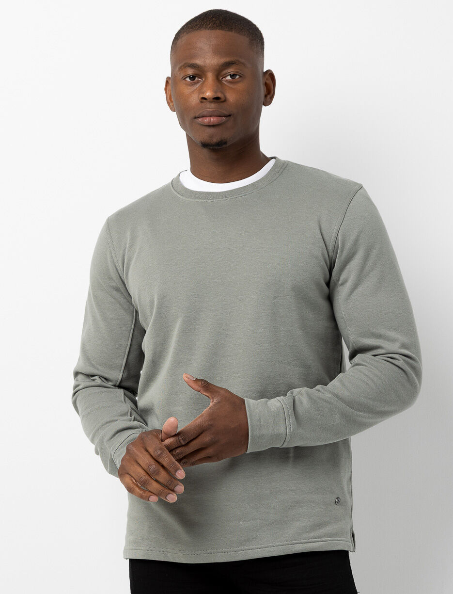 Chandail uni en su&egrave;de bross&eacute;