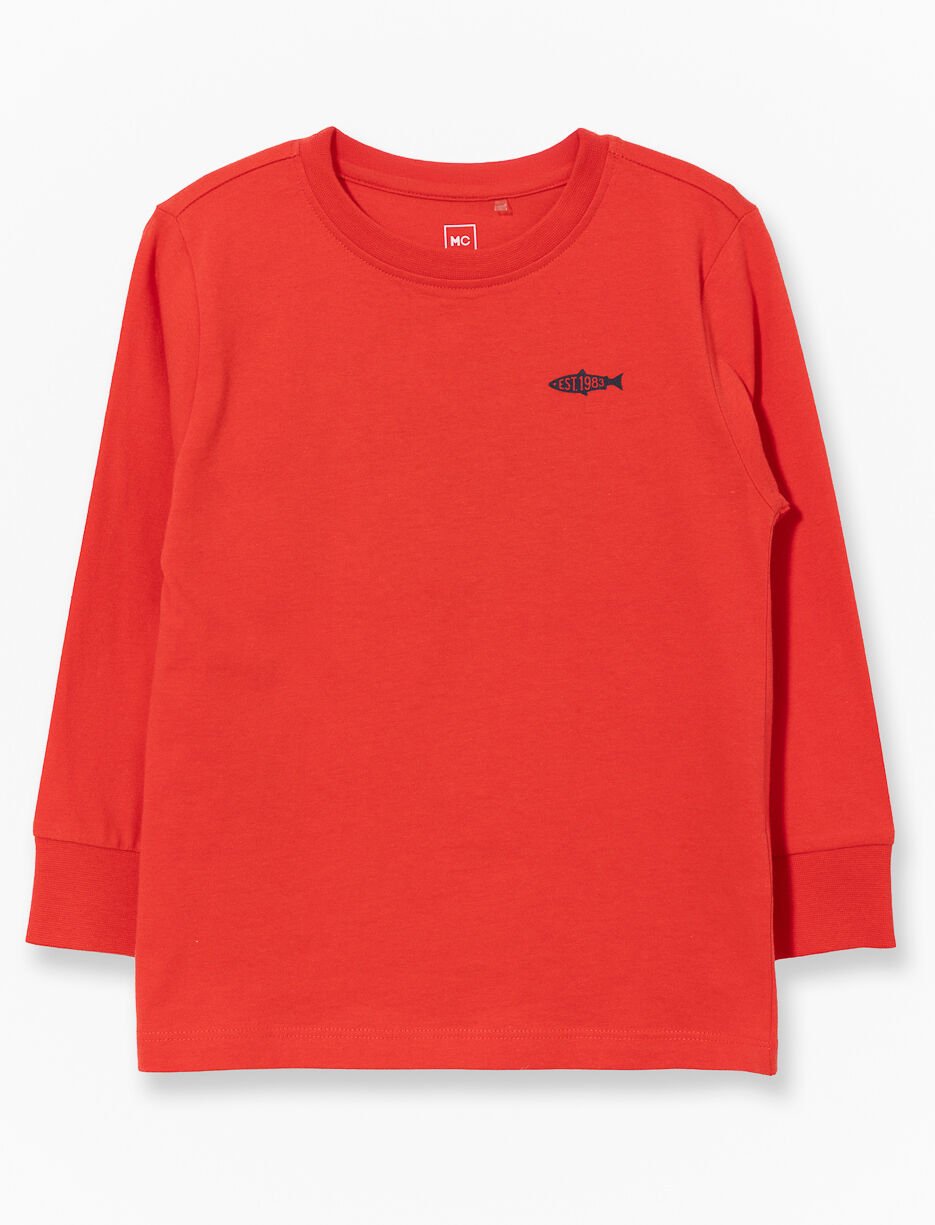 Organic Cotton Back Print T-shirt - Little Boy