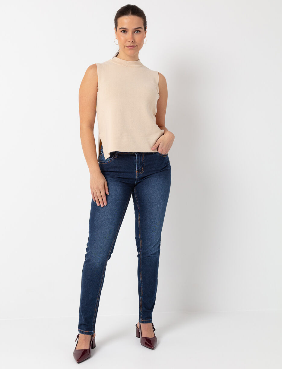 Jean skinny à taille régulière