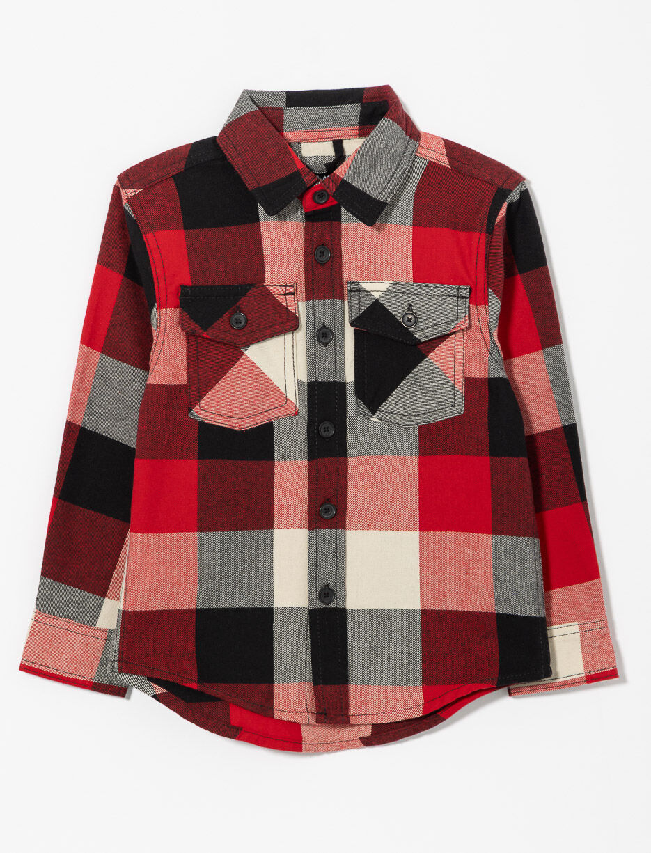 Chemise en flanelle à carreaux - petit garçon