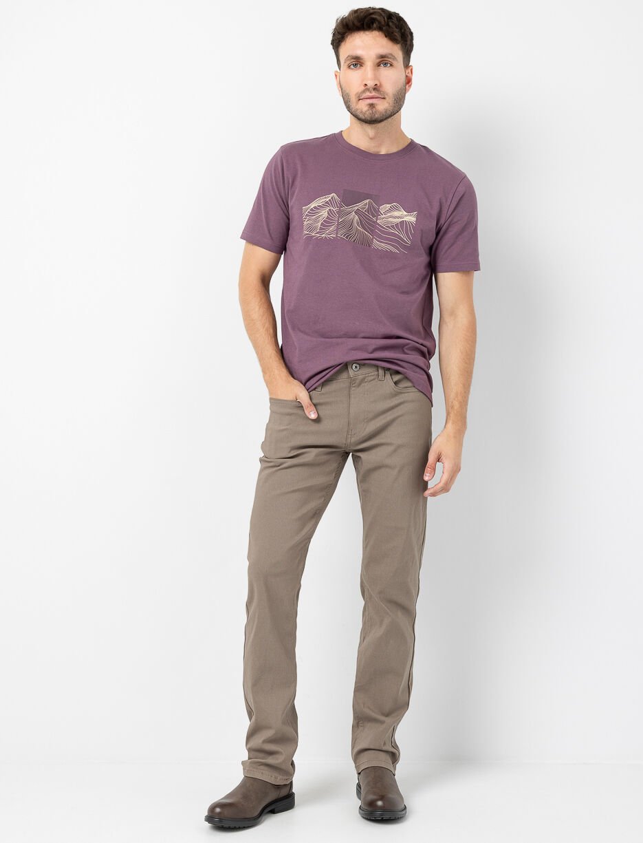 Pantalon droit à taille régulière