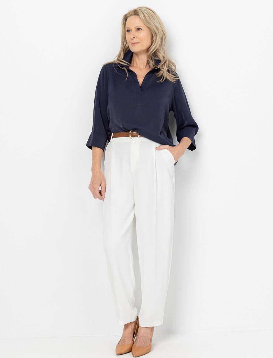 Blouse à manches 3/4 retroussables