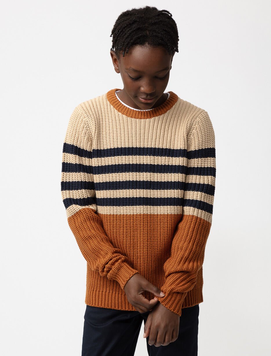 Striped Knit Sweater