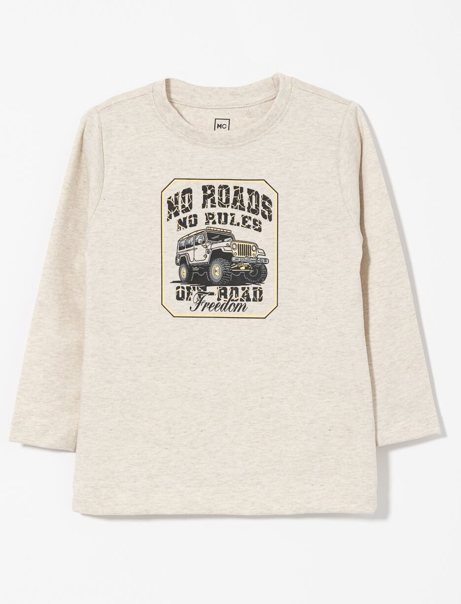 T-shirt imprimé à col rond - petit garçon