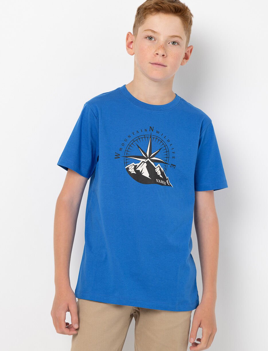 T-shirt imprimé à col rond