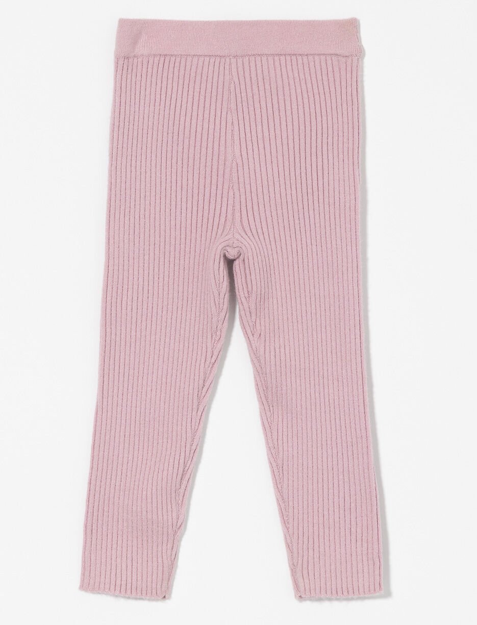 Legging en tricot côtelé
