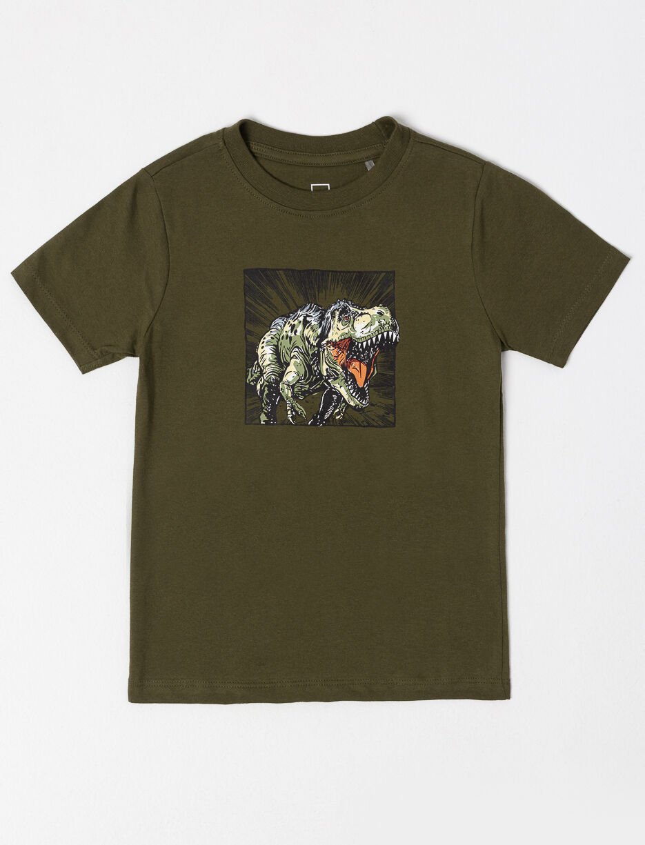 T-shirt en coton bio imprim&eacute; - petit gar&ccedil;on