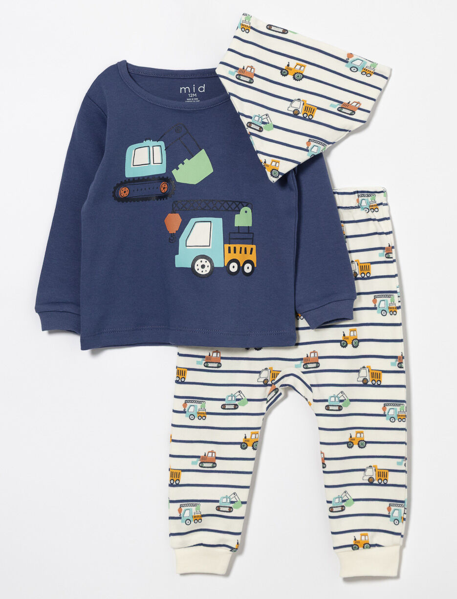 3-Piece Pants and T-shirt Set