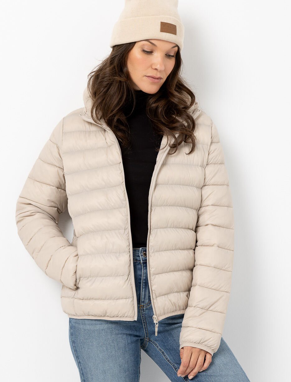Hooded Quilted Mid-season Jacket Hooded Quilted Mid-season Jacket