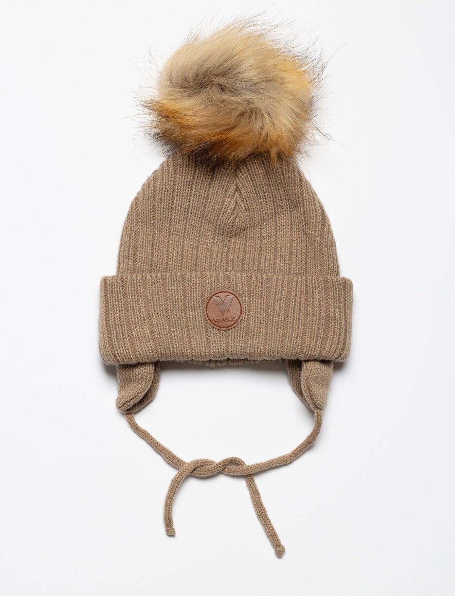 Pompom Cuffed Beanie - Baby