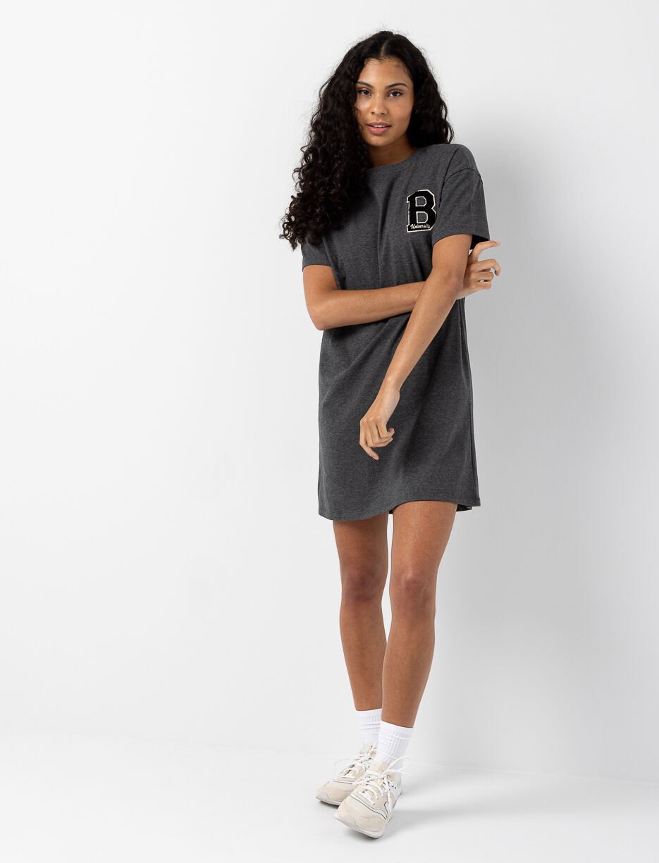 T-shirt Dress with LA Embroidery