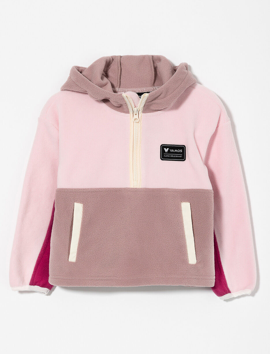 Half-zip Polar with Kangaroo Pocket - Little Girl