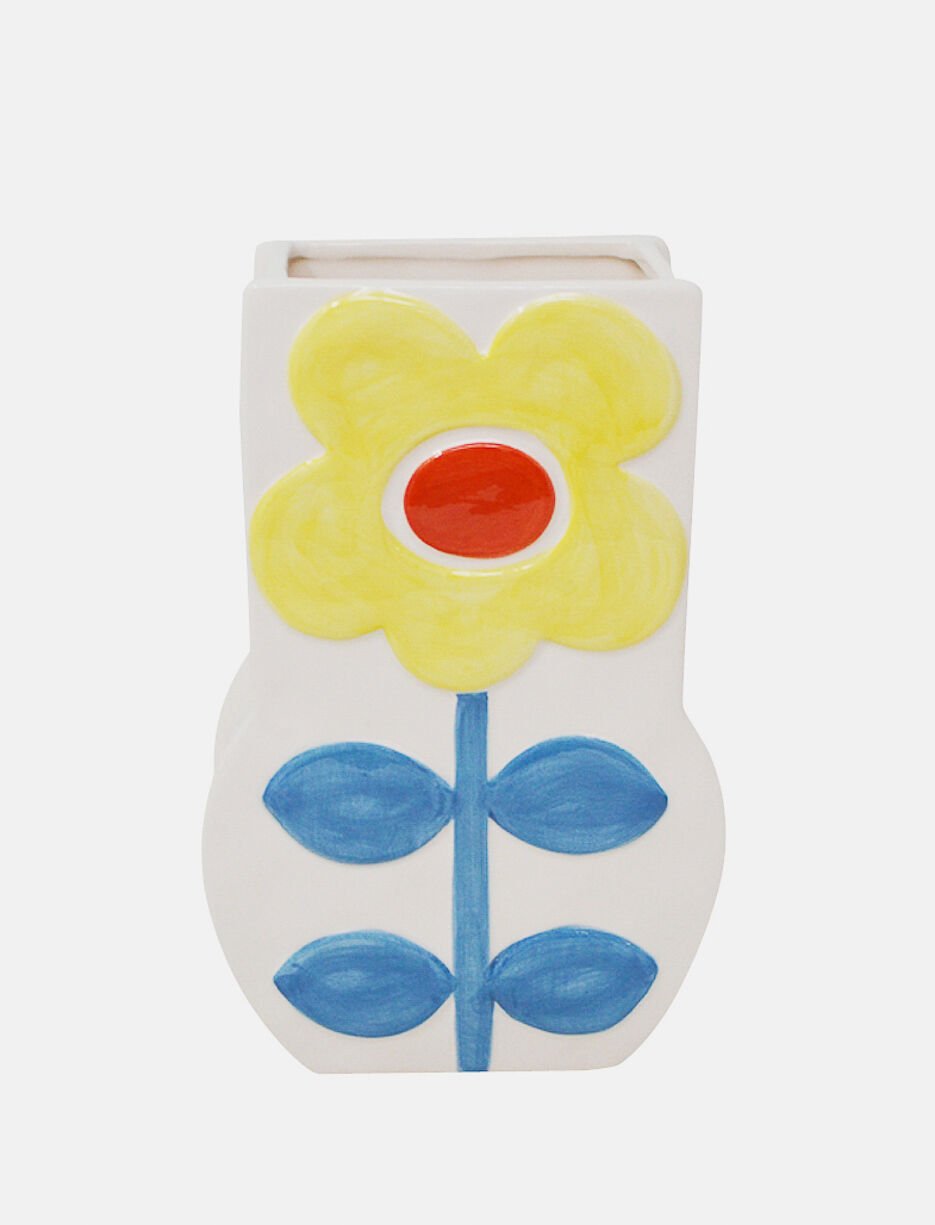 Yellow Flower Ceramic Vase