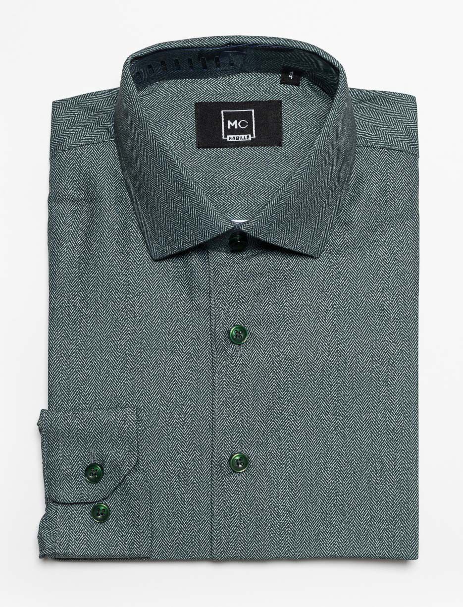 Chemise habillée à motif chevrons - petit garçon