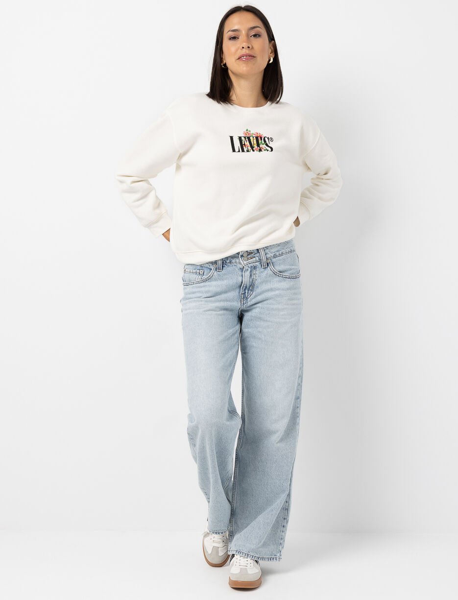 Jean jambe droite à taille basse