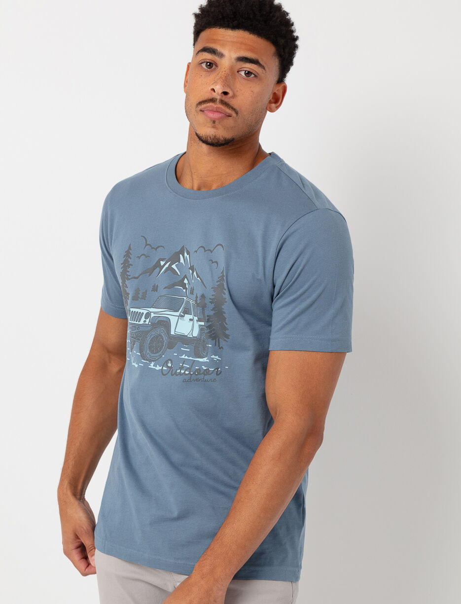 T-shirt imprimé à manches courtes 