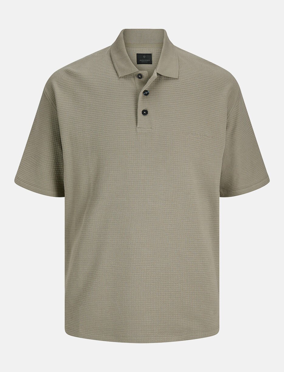 Textured Knit Polo