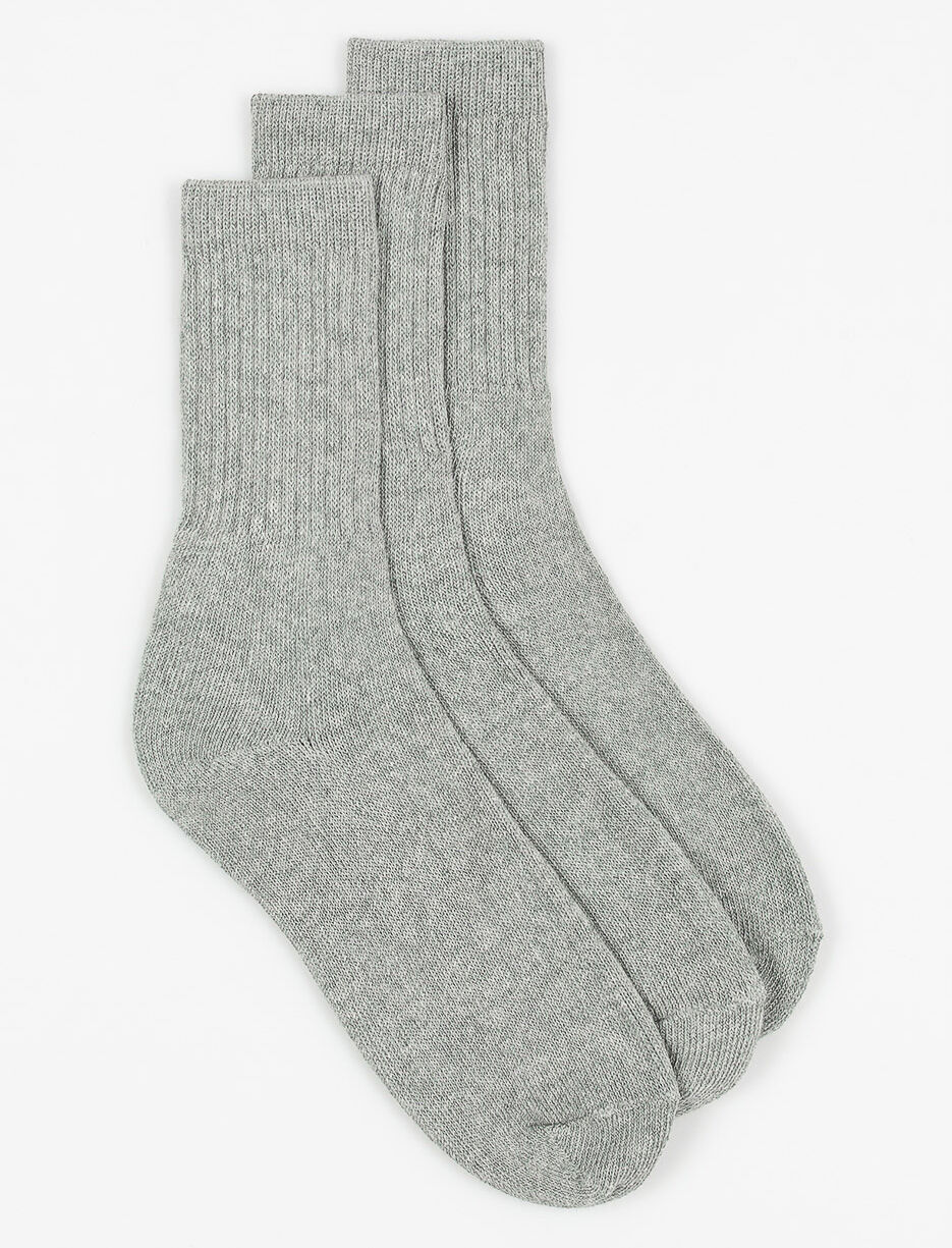 Chaussettes épaisses mi-mollet - paquet de 3