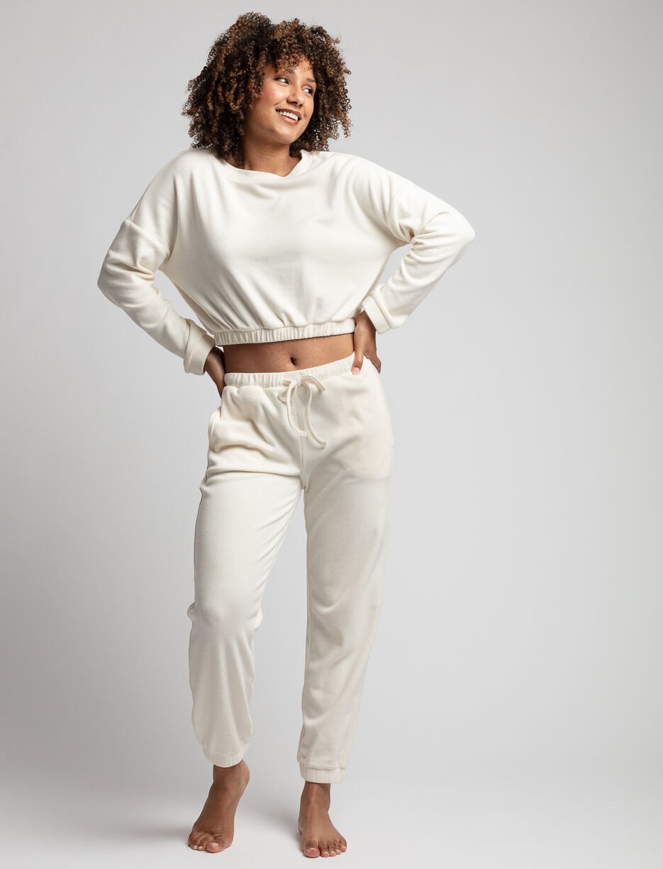 Chandail court à ourlet élastique