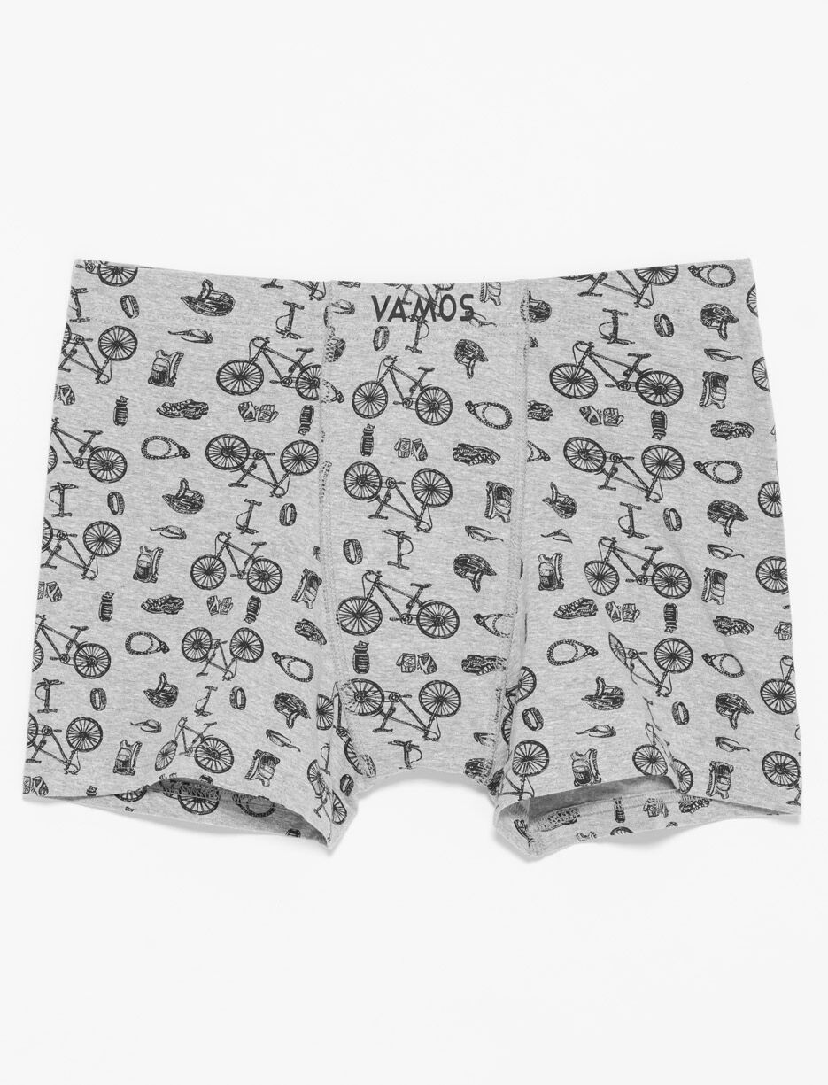 Boxeur à motifs en coton bio