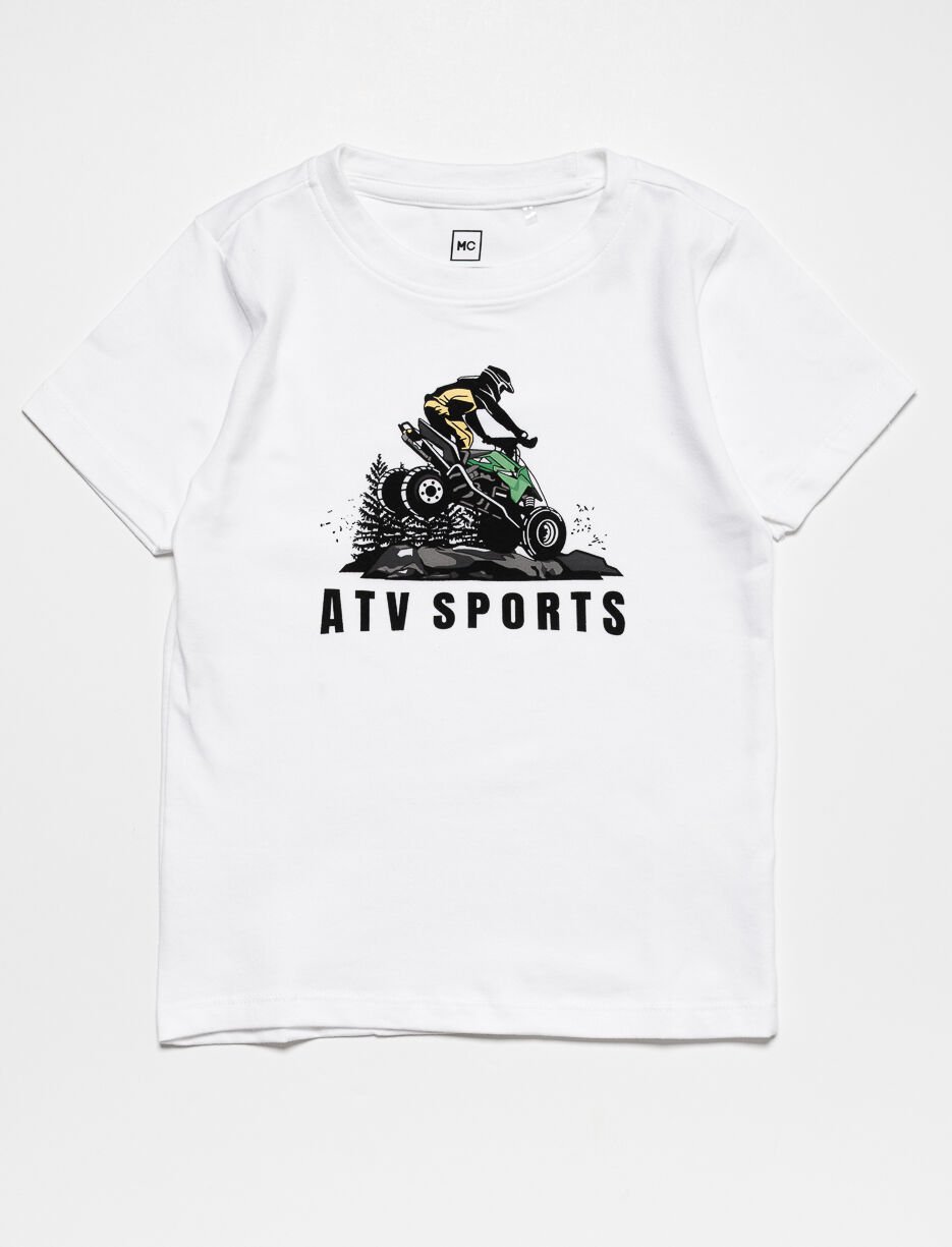 Printed Crew-neck T-shirt - Little Boy
