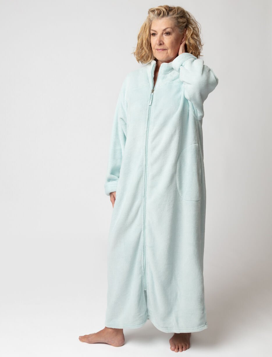 Robe de chambre longue en peluche
