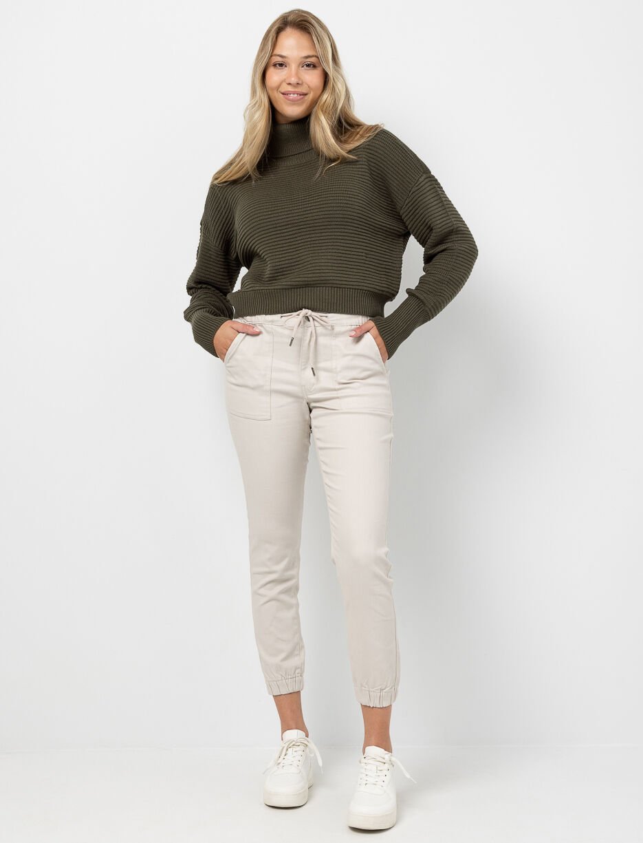 Jogger en denim extensible Jogger en denim extensible