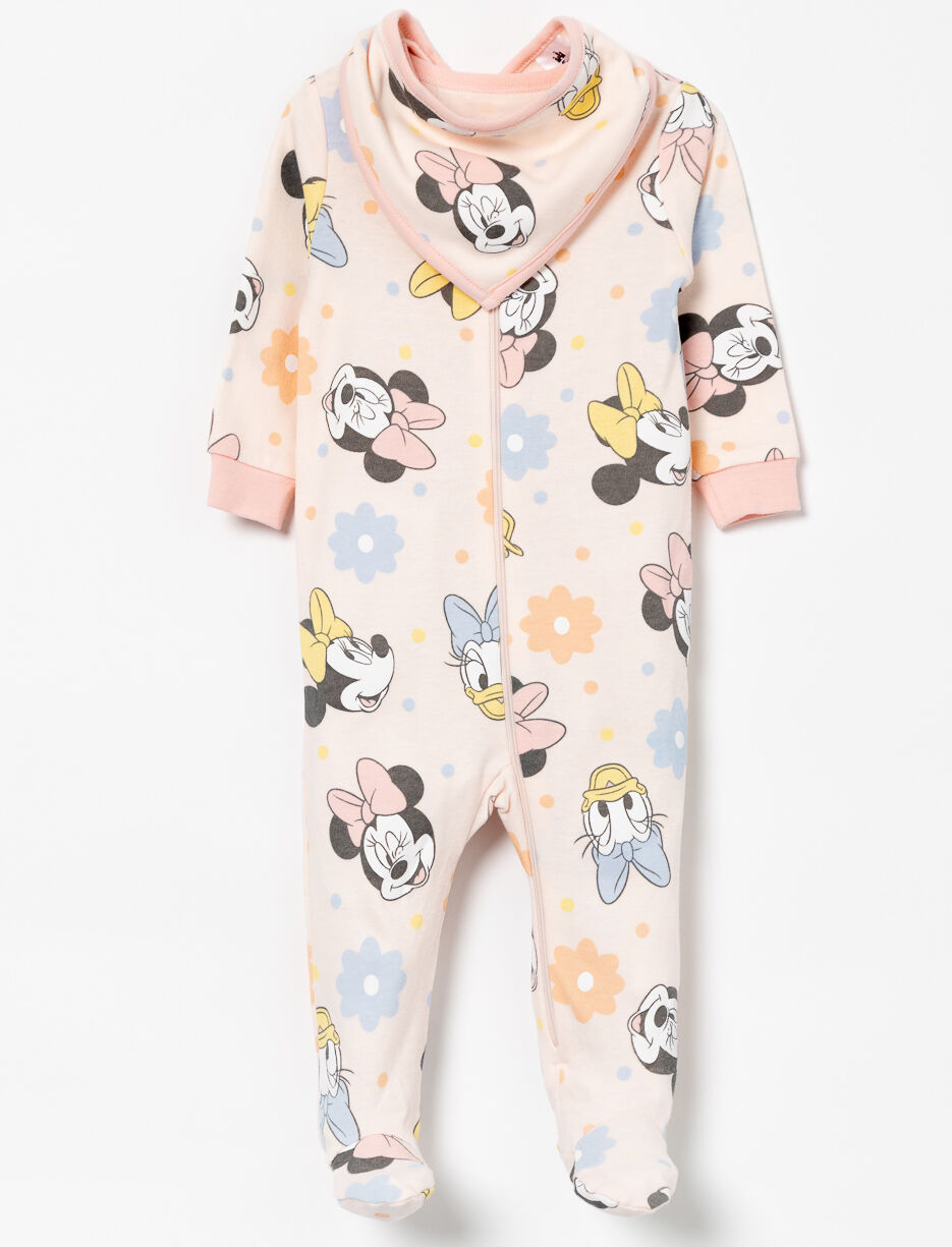 Pyjama 1 pièce et bavoir - Minnie Mouse et Daisy