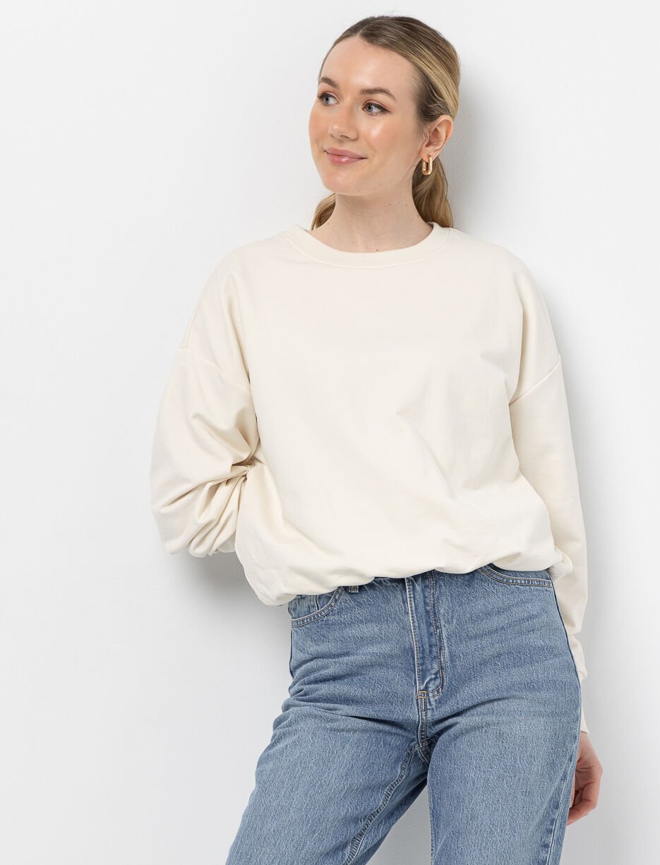 Chandail ouaté à ourlet resserré