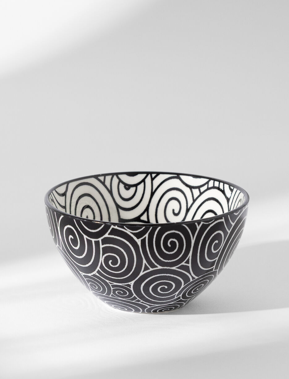 Patterned Stoneware Bowl
