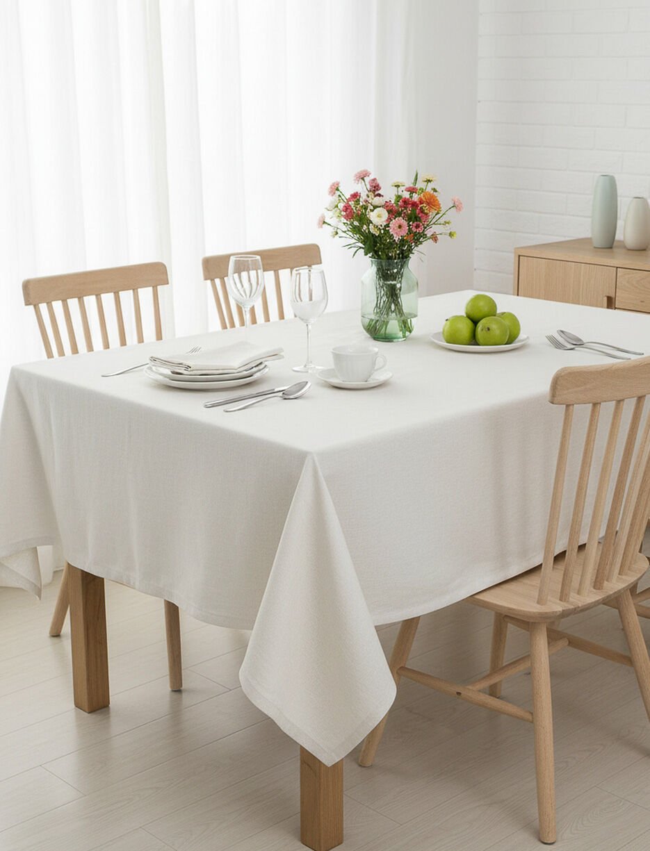 Nappe en faux lin - 55 x 86 po