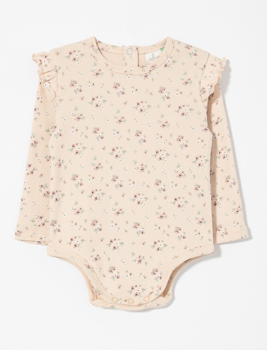 Floral Ruffle Bodysuit